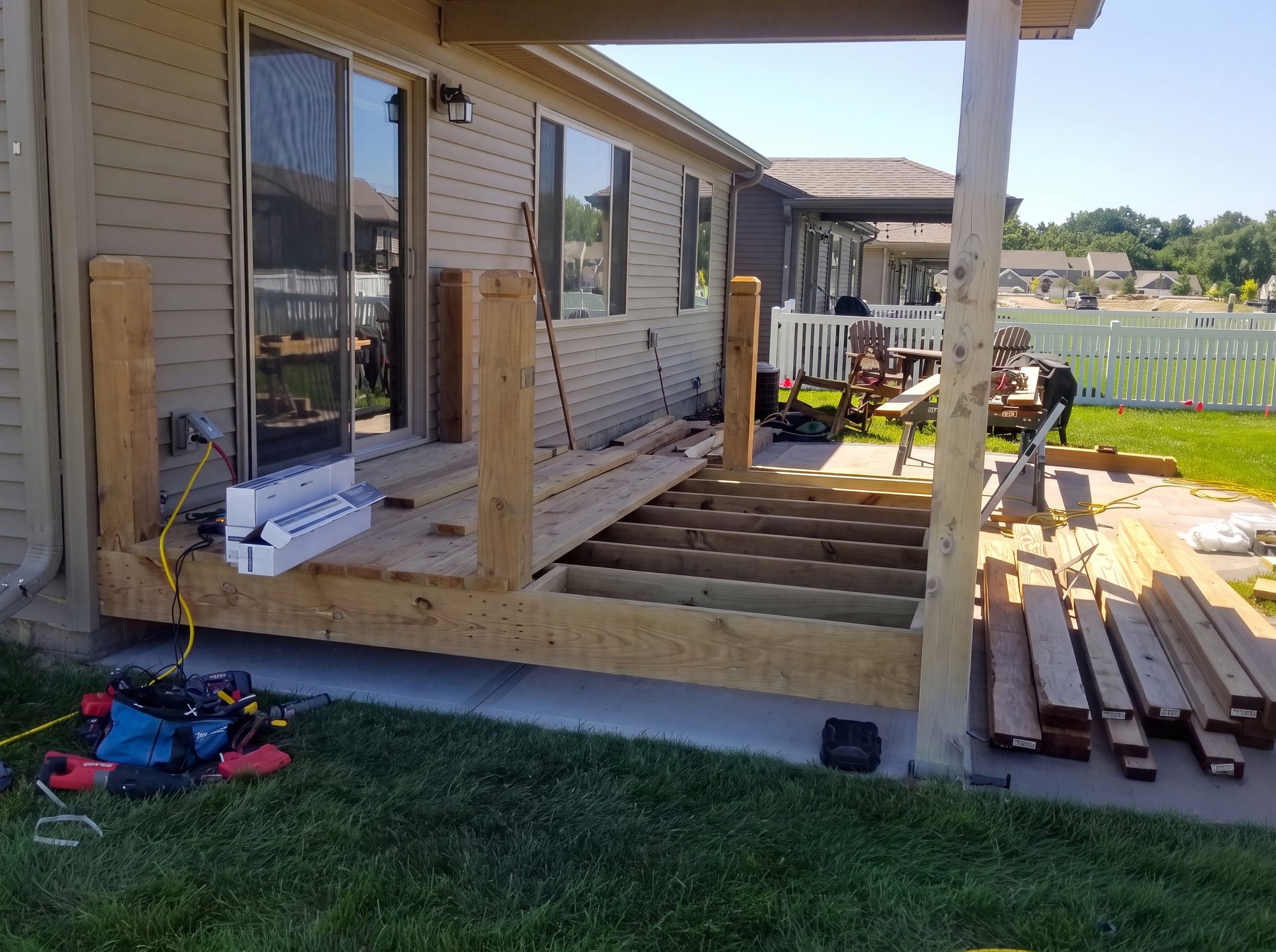 Covered deck project