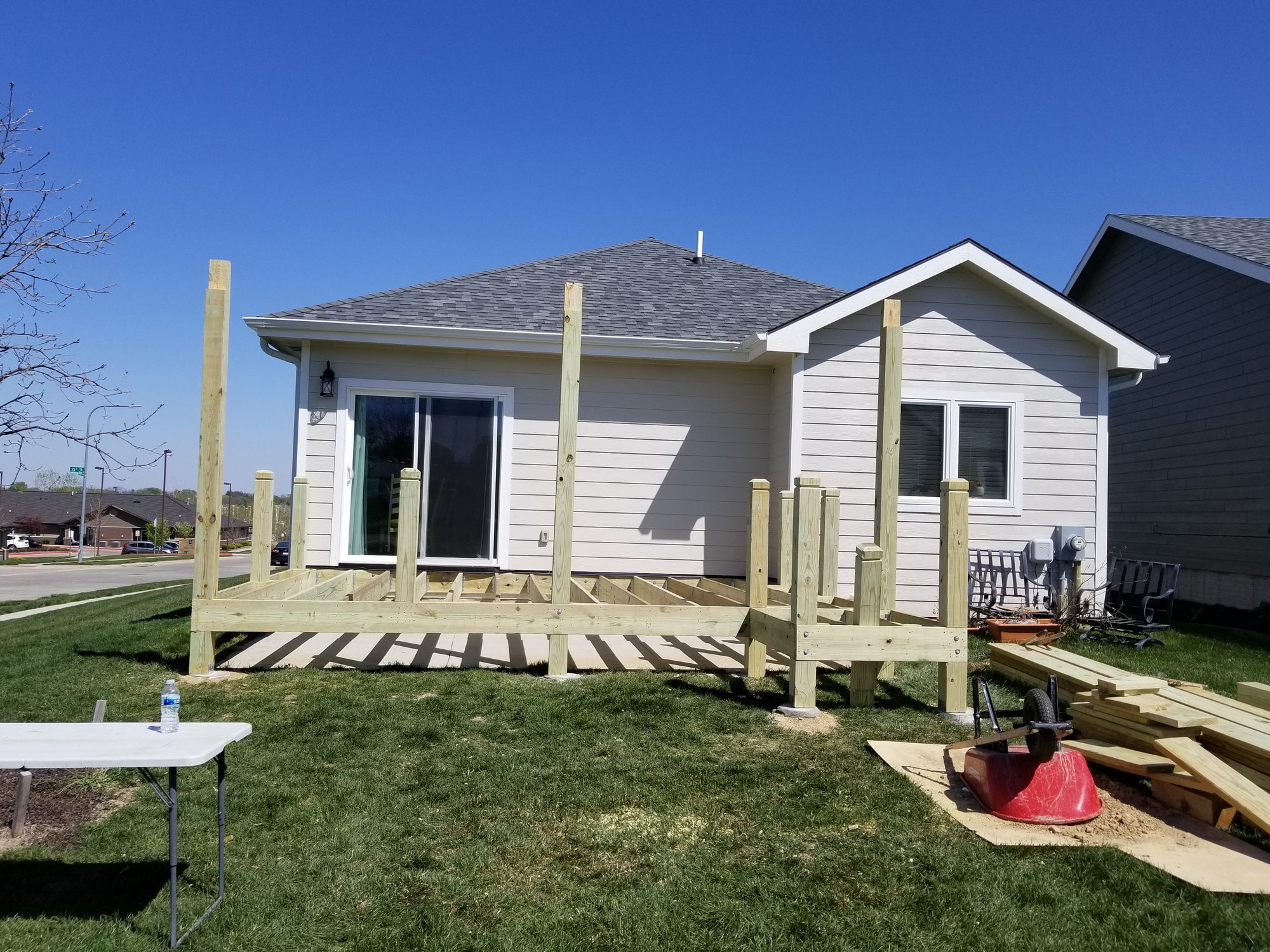 Completed deck build
